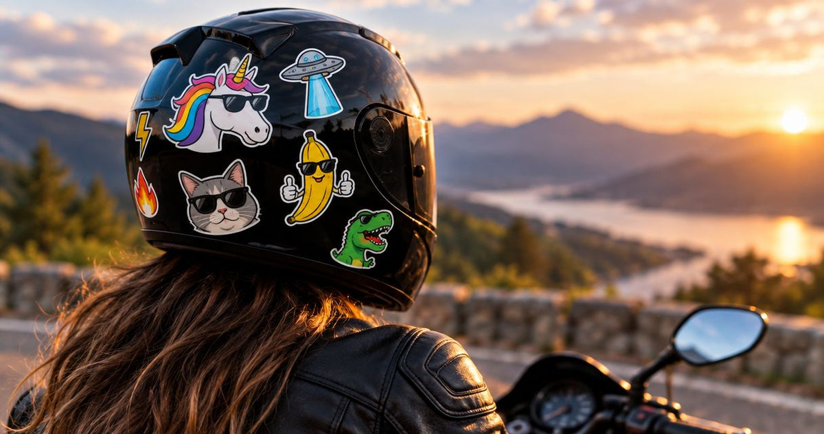 Best 25 funny motorcycle helmet stickers in 2026