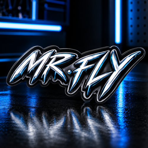MR. FLY logo decal