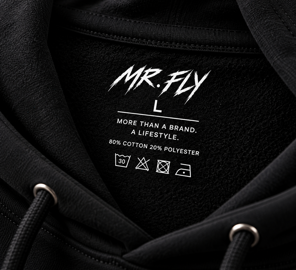 MR. FLY Sweatshirt inside label detail