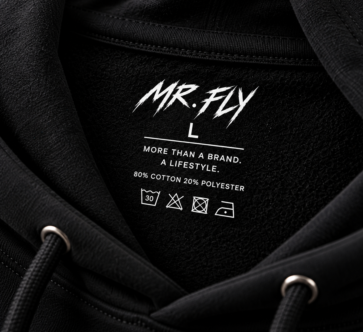 MR. FLY Sweatshirt inside label detail