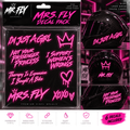 Mrs. FLY neon pink motorcycle decal pack
